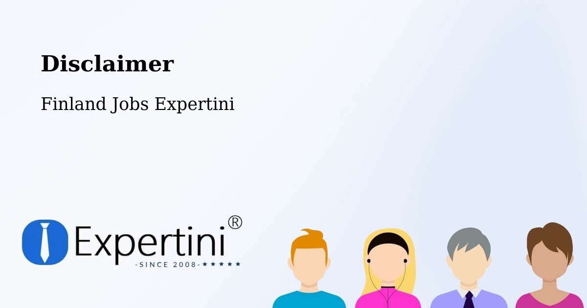 Disclaimer – Rauma - Finland Jobs Expertini